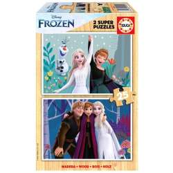 Puzzle drewniane 2x25 Kraina Lodu