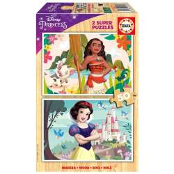 Puzzle drewniane 2x50 Vaiana Królewna Śnieżka - 1