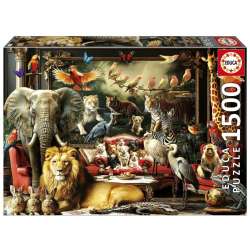 Puzzle 1500 Zwierzęta w salonie