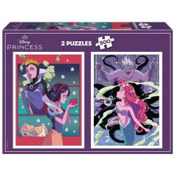 Puzzle 2x500 Królewna Śnieżka / Mała Syrenka
