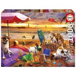 Puzzle 1000 Psy na plaży