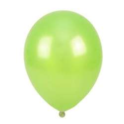 Balony metalizowane jasnozielone 25cm 100szt - 1