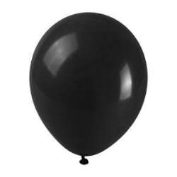 Balony pastelowe czarne 25cm 100szt - 1