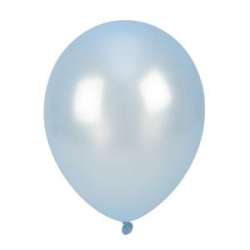 Balony metalizowane błękitne 25cm 100szt