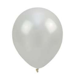 Balony metalizowane białe 30cm 100szt - 1