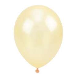 Balony metalizowane kremowe 30cm 100szt - 1