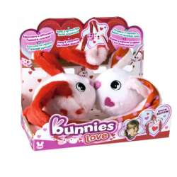 BUNNIES Love pluszowy króliczek z magnesem 2-pak 096714 (BUN 096714) - 1