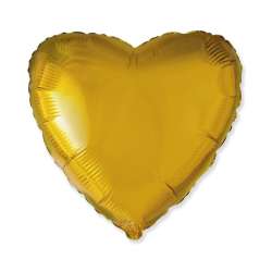 Balon foliowy 46cm Serce złote
