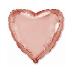 Balon foliowy 46cm Serce różowo-złote - 1