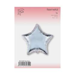 Balon foliowy Gwiazda srebrny 45cm - 1