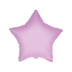 Balon foliowy 46cm Gwiazda różowa delikatna - 1