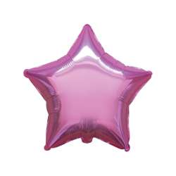 Balon foliowy 46cm Gwiazda różowa