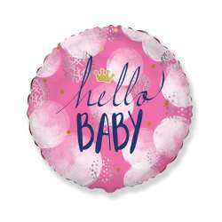 Balon foliowy Hello Baby Girl FX 46cm (B401613)