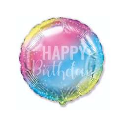 Balon foliowy Happy Birthday gradient 48cm (B401614)