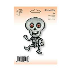 Balon foliowy Szkielet szary 101cm - 1