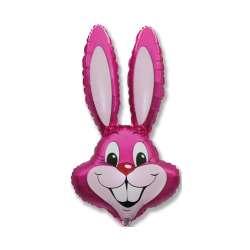 Balon foliowy Rabbit różowy 90x58cm - 1
