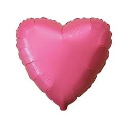 Balon foliowy 46cm Serce pastel czerwony - 1