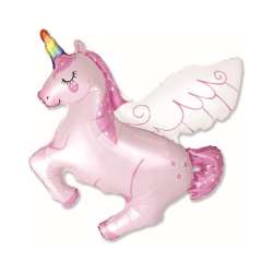 Balon foliowy 61cm Jednorożec różowy - 1