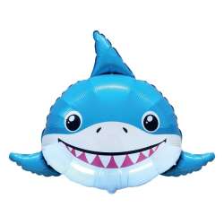 Balon foliowy 61cm Uśmiechnięty rekin