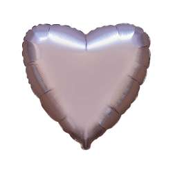 Balon foliowy 46cm erce satynowy pieczarkowy - 1