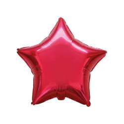 Balon foliowy 48cm Gwiazda czerwona