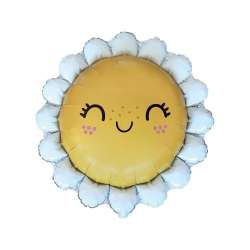 Balon foliowy 61cm Stokrotka uśmiechnięta