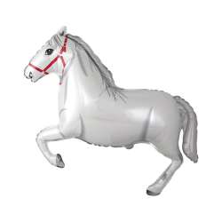 Balon foliowy 61cm Koń w galopie biały - 1