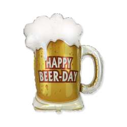 Balon foliowy 61cm Kufel: Happy Beer-Day