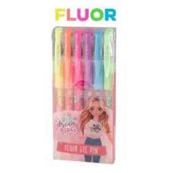 Długopis żelowy fluo 6 kolorów