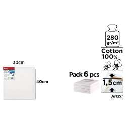 Podobrazie 30x40x1,5cm 280G/m2 (6szt)
