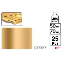 Brystol metaliczny złoty 50x70cm 25szt - 1