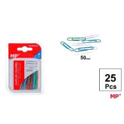 Spinacz biurowy 50mm 25szt Kolorowe