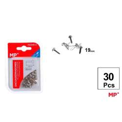 Ćwieki ozdobne srebrne 19mm 30szt