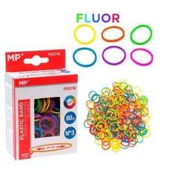 Gumki recepturki kolorowe fluor 30x1,5mm 60g - 1