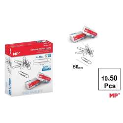 Spinacz srebrny 50mm 10x50szt