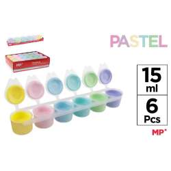 Farba plakatowa tempera pastel 6x15ml - 1