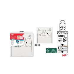 Płótno do malowania kotek 20x20