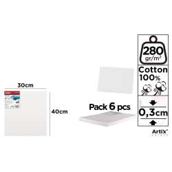 Tablica malarska 30x40x0,3cm 280G/m2 (6szt) - 1