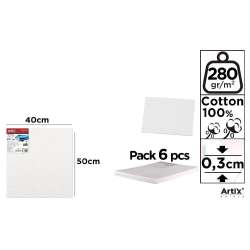 Tablica malarska 40x50x0,3cm 280G/m2 (6szt) - 1