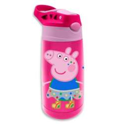 Bidon stalowy 400ml Świnka Peppa Kids Euroswan butelka na wodę (PP17062) - 1