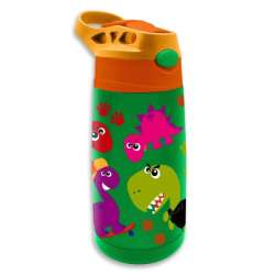 Bidon termiczny stalowy 400ml Crazy Dino Kids Euroswan butelka na wodę (KL11257) - 1