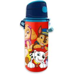 Bidon aluminiowy ze słomką 600ml Psi Patrol PAW PATROL Kids Euroswan butelka na wodę (PW19871) - 1