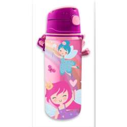 Bidon aluminiowy ze słomką 600ml Fairy Princess Kids Euroswan butelka na wodę (KL11288) - 1
