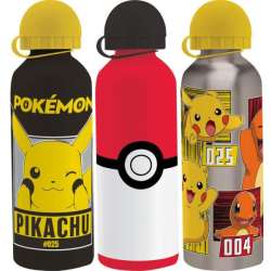 Bidon aluminiowy Pokemon 500ml Kids Euroswan p12 3wz, mix cena za 1 szt (PK0001) - 1