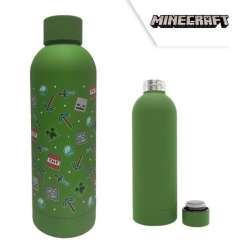 Bidon stalowy zielony 500ml Minecraft Kids Euroswan butelka na wodę (MC91702) - 1