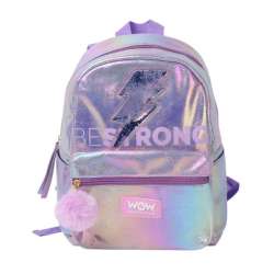 Plecak 32cm srebrny WoW Generation Kids Euroswan (WOW00048) - 1