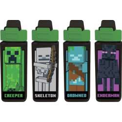 Bidon kwadratowy 500ml PP Minecraft Kids Euroswan mix cena za 1 szt (MC00014) - 1