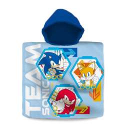 Poncho kąpielowe 60x120cm bawełna Sonic Kids Euroswan (SN00021) - 1