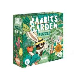 Puzzle 24 z grą dla dzieci Ogród Króliczków - 1