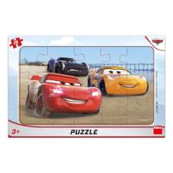 Puzzle 15 ramkowe Auta Cars Wyścig